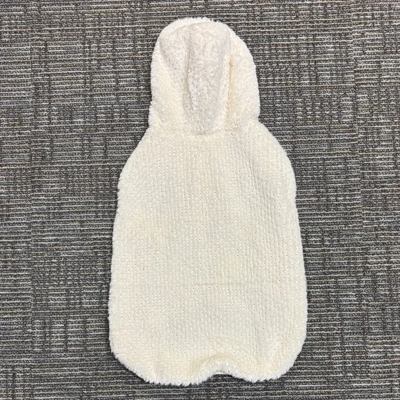 “frisco” Brand Gold Dotted XL Plush Fur Hoodie Offwhite Dog Sweater SKU 224212 - Picture 4 of 17